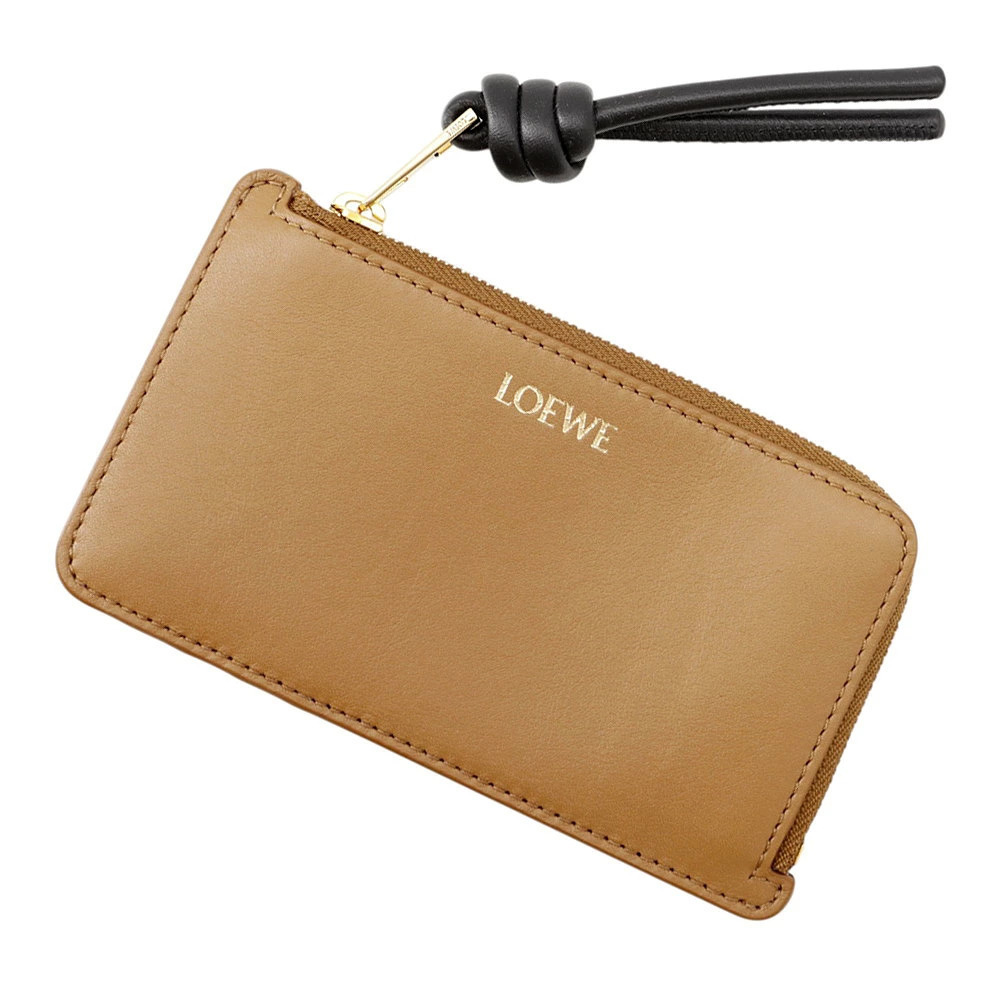 Loewe Card Case Wallet Knot Coin Shiny Napa Calfskin Wallet Purse